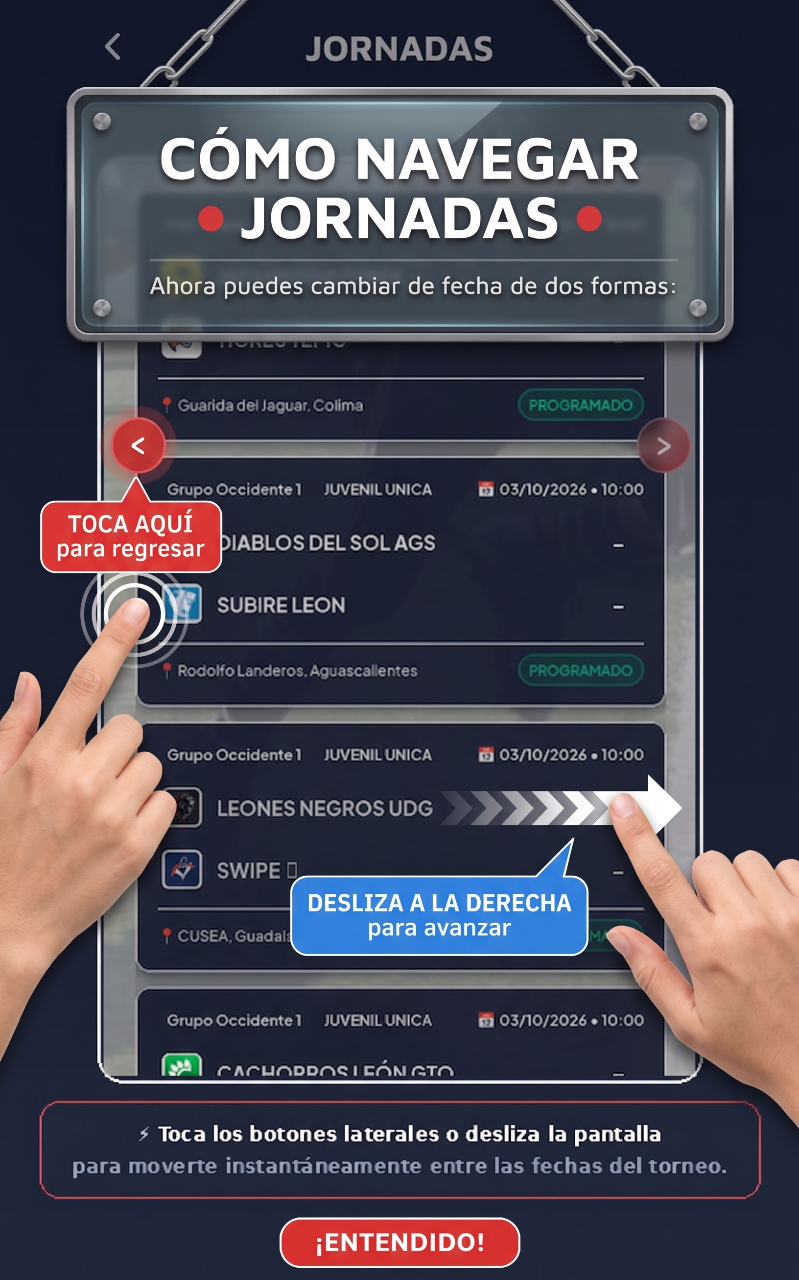 Tutorial para navegar jornadas